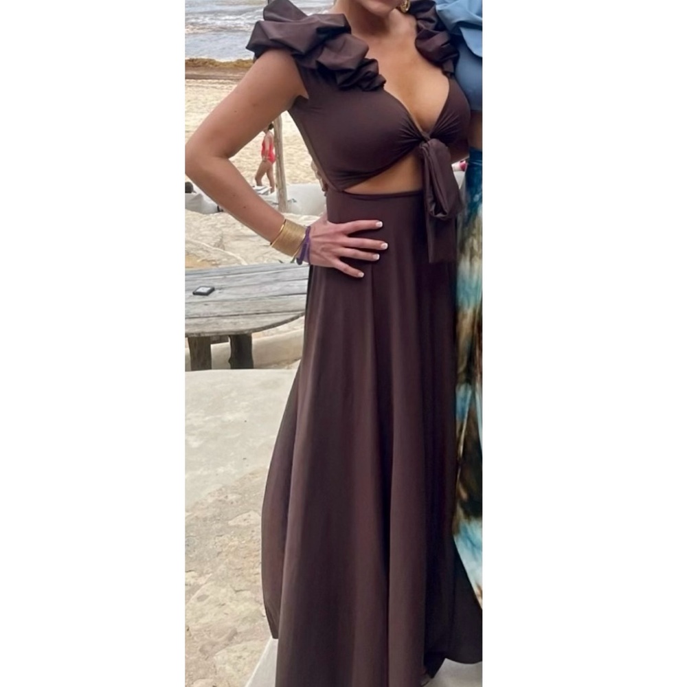 Maygel Coronel Indica Ruffle Dress